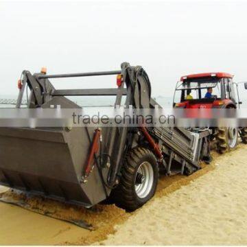 best price good quality tractor use beach machine, beach cleaner, beach sweeper with CE certification