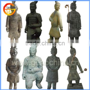 Chinese resin solider replica bulk, garden warrior figurine