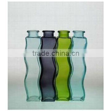 S shaped colourful Glass Vase Wholesale