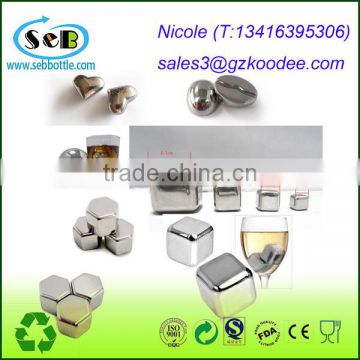 High Quality Metal Wine Chillers Ice Cube,Wine Cooler Cubes,Metal Whisky Cooler Ice Rocks