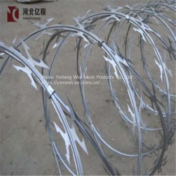 BTO&CBT Anti-rust Galvanized Concertina Razor Wire/Razor Barbed Wire/Razor Wire