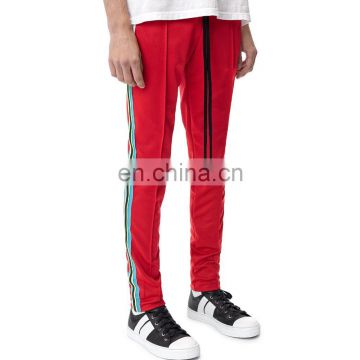 DiZNEW Red Wholesale streetwear blank cargo custom Black track pants