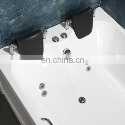 Proway Bathtub massage PR-8801 crystal boat shape bathtub parts, bathtub with seat built in