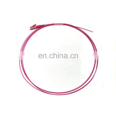 1.5m or customized lc MM ftth fiber optic  pigtail PVC LSZH 0.9mm lc multimode pigtail om4