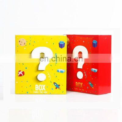 Assorted blind lucky gift box paper innovate empty surprise package mystery box