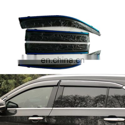 Car Door Awnings Window Sun Visor Rain Shade Car Weather Shield Wind Deflectors Rain Guard Visor For Hyundai