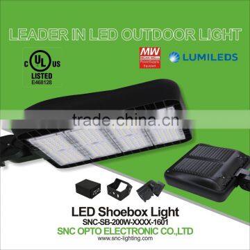 UL cUL certified Led parking lot Shoebox Light 200W 2700-7000K