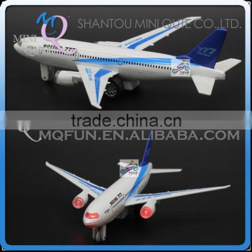 Mini Qute 1:200 kids Die Cast pull back alloy music 777 Air Bus vehicle model car electronic educational toy NO.MQ 777