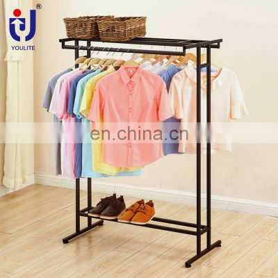 Gondola Metal Garment Shops Stands Stand Shelves Rolling Rack Display Clothing Store Racks For Clothing Store