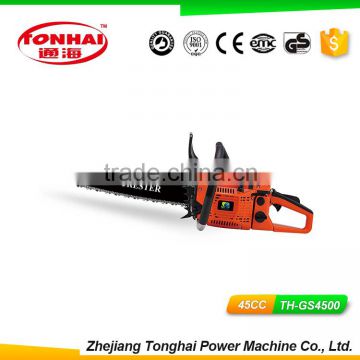 45CC Gasoline Chainsaw TH-GS4500 garden tools with CE chainsaw chain
