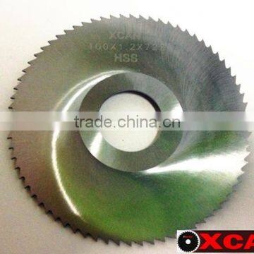 100mm*1.2mm HSS Slotting Blade Metal Slitting Saw Blade