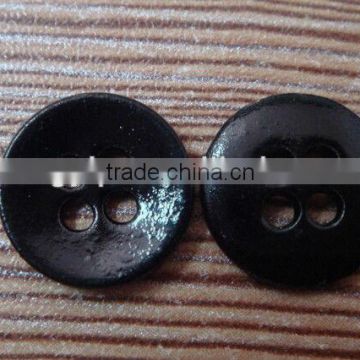 11.5mm lead free metal black 4 holes sewing button