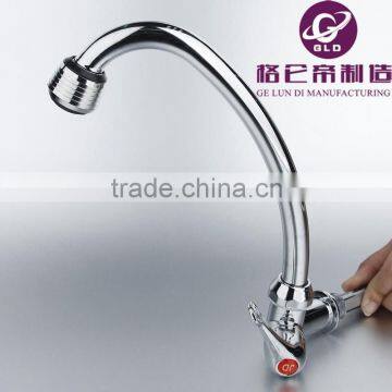 GLD classic kitchen cozinha Chromed single lever single hole swivel hot and cold kitchen faucet mixer torneira                        
                                                Quality Choice