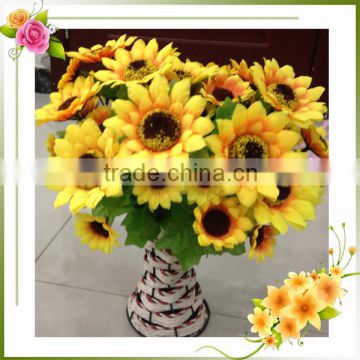 Mini Real Touch Handmade Fabric Sunflowers