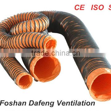 Marine negative pressure duct flexible duct with sprial steel