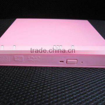 USB2.0 DVD Burner DVD Writer Eight Colors Available Pink