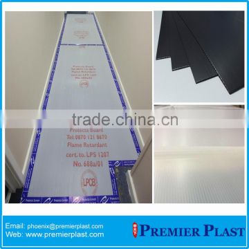 Eco-friendly floor protection flute customized twin wall pp sheets