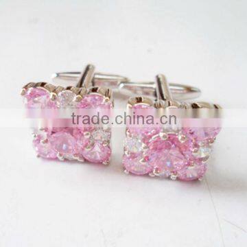 Pink diamond cufflinks series