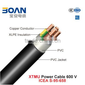 Xtmu Power Cable 600V Cu/XLPE/PVC/PVC ICEA S-95-658