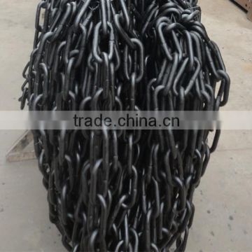 Black long link chains