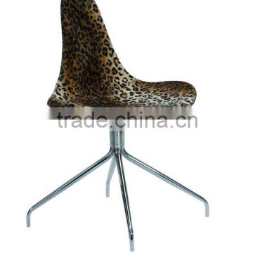 swivel leopard print chair