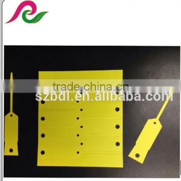disposable arrow key tags with custom logo and color printing