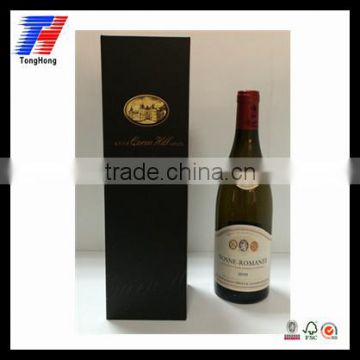 Top quality Flat Pack Folding Wine Box with UV Finish Wine Gift box / wine packaging box