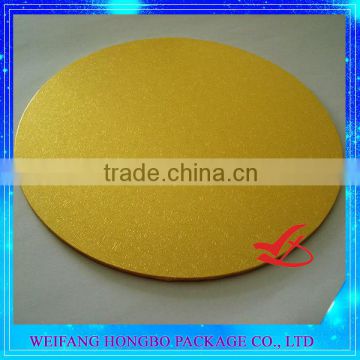 gold foil mdf cake boards round shape