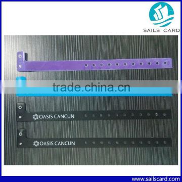 One time use Disposable Wristband with PVC material for event