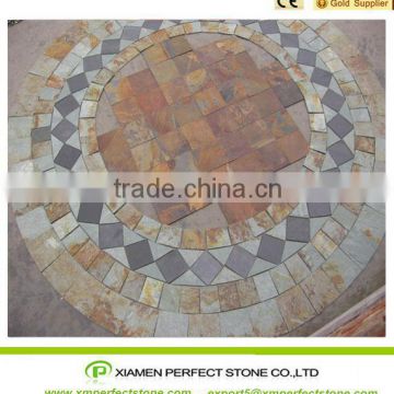 Slate Price Per Square Meter With Water Jet Medallion
