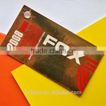thickness paper hangtags for sports collection