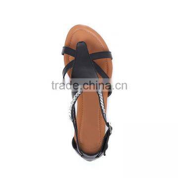 CX053 2017 summer ladies flat sandal shoe