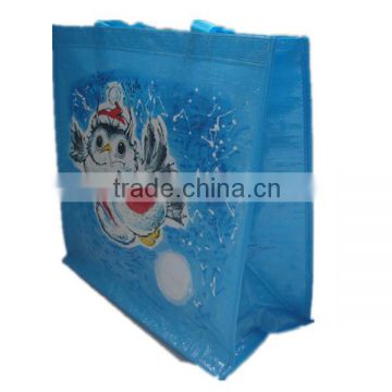 Sky-blue PP Woven Laminated Shopping bag