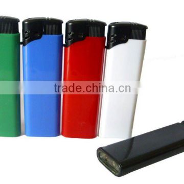 cheap bulk rechargable electric gas lighter.solid five colors with logo