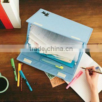 new design polyester A4 documents file holder with stand bar