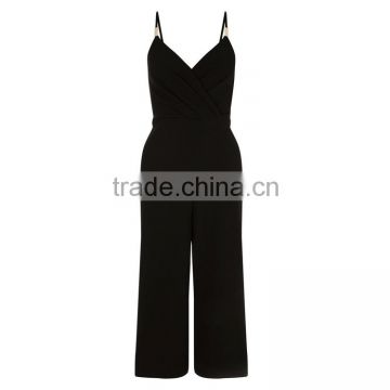 Wholesale Cheap romper 2016 Women Custom Made Strappy Jumpsuit In Black