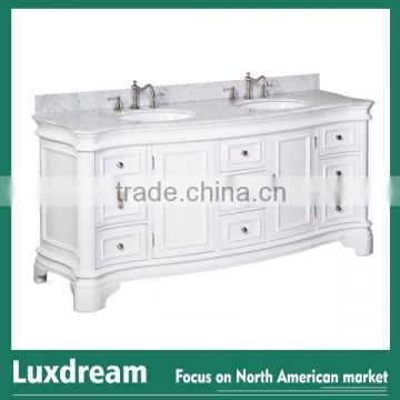 72" Toronto solid wood cabinet with traditional design bathroom vanity