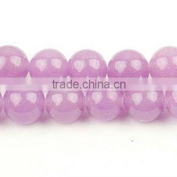Dyed Orchid Malay Jade Gemstone Beads