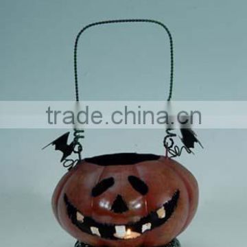 vintage wrought iron crafts holiday decor jack-o-lantern ghost pumpkins lantern metal halloween pumpkin