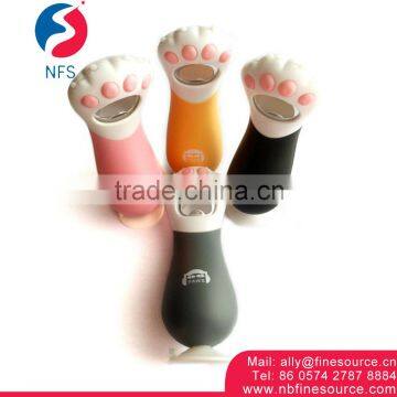 Good Quality Cute Cat Claw Promotional Cheap Plastic Beer Custom Bottle Opener