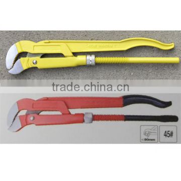 45 degree bent nose pipe wrench