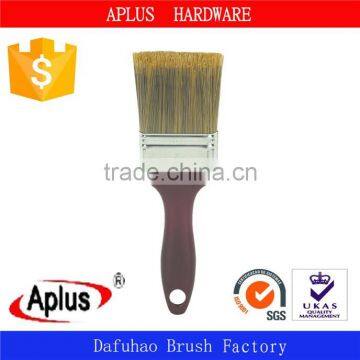 cheap quality promotional synthetic fiber paint brush with plastic handle