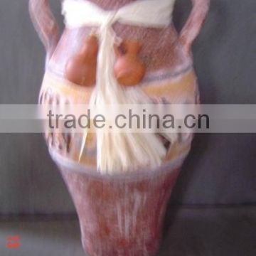 Ceramic Vase, flower pot, made from clay