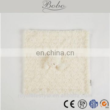Customized high quality soft baby Saliva towel with elephant toy