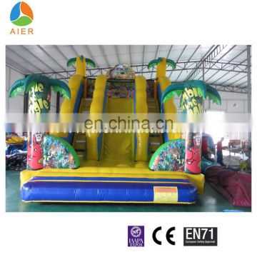 factory price jungle theme inflatable slides for sale, giant inflatable slide for adult