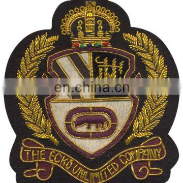 custom jean bullion badges leather Label, leather embroidery patch&fashion jeans leather patch labels