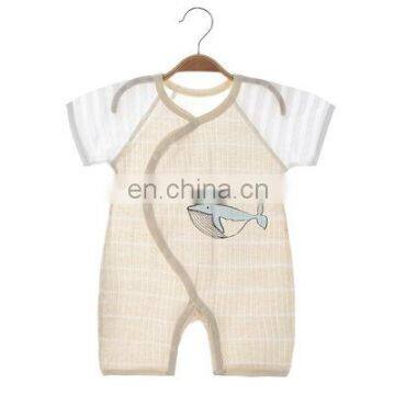 High Quality 100% Cotton Breathable Baby Rompers Accept Custom