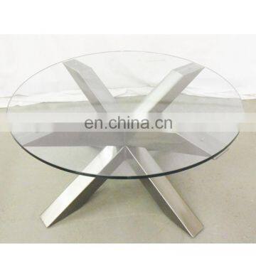 High Quality Clear Round Small Coffee Glass Table Top