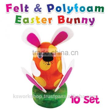 Felt & Polyfoam Easter Bunny Pack of 10
