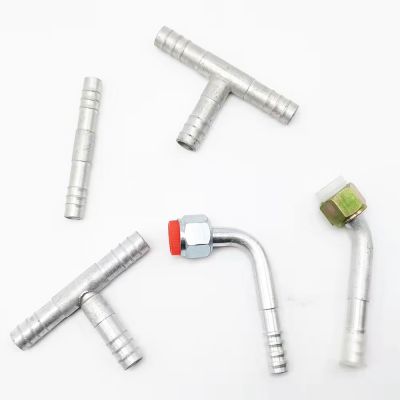 Aluminum 3-way barbed fitting A/C hose fitting 1/2''